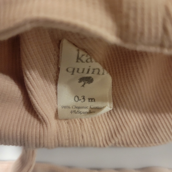 Organic Cotton Knit Baby Bonnet in Blush - Picture 2 of 3